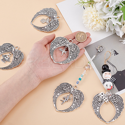 5Pcs 5 Styles Alloy Pendants PALLOY-GO00049-1