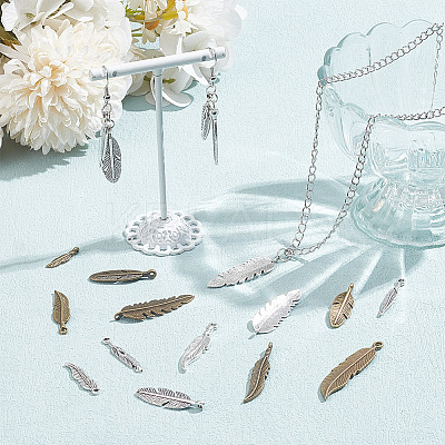 90pcs 15 style Tibetan Style Alloy Pendants TIBEP-AR0001-12-1