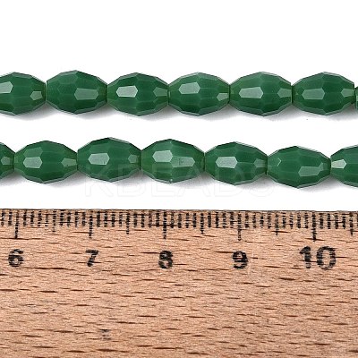 Opaque Solid Color Glass Beads Strands GLAA-N071-01A-C08-1