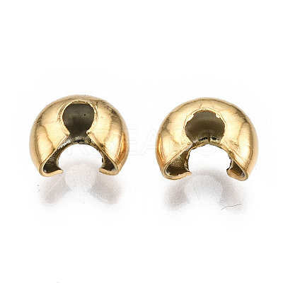 304 Stainless Steel Crimp Beads Covers STAS-S117-012C-1