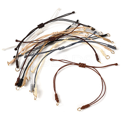 30Pcs 10 Styles Adjustable Waxed Polyester Cord Bracelet Making AJEW-TAC00052-1