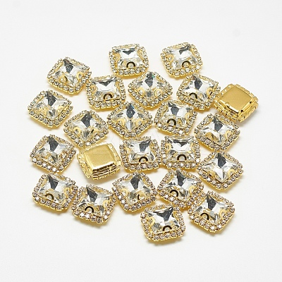 Sew on Rhinestone RGLA-T126-8mm-01G-1