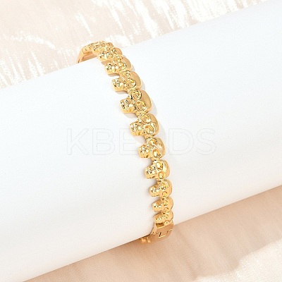 304 Stainless Steel Hinged Bangles for Women BJEW-C114-05G-1