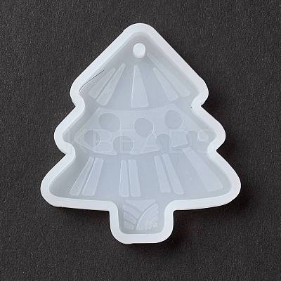 Christmas Theme DIY Snowflake Pendant Silicone Molds DIY-K054-13-1