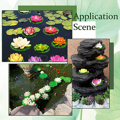 Artificial EVA Foam Lotus Leaf AJEW-SP0003-26D-1