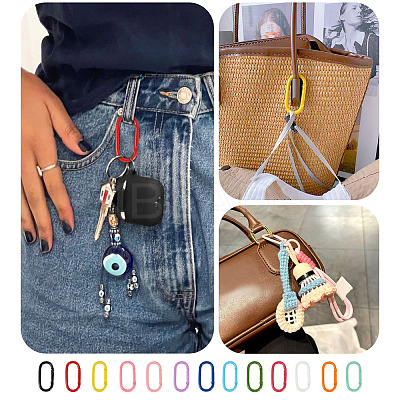 10Pcs Alloy Spring Gate Rings FIND-TA0009-25H-1
