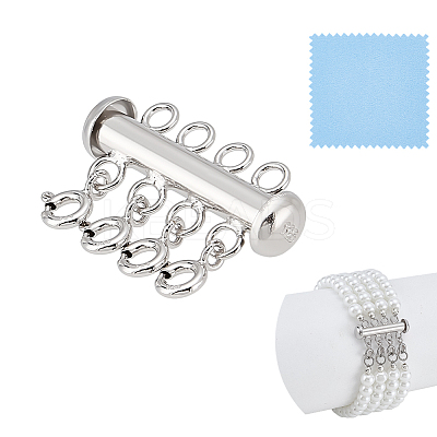 1Pc 925 Sterling Silver Slide Lock Clasps FIND-PH0028-51-1
