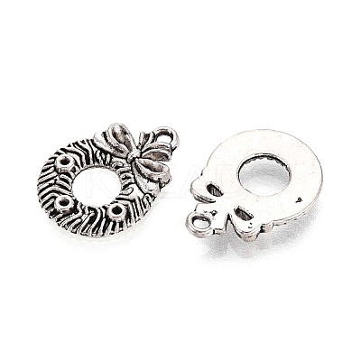 Tibetan Style Alloy Pendants TIBEP-T053-01AS-1