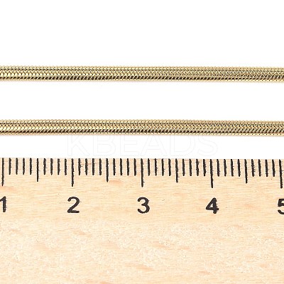 Ion Plating(IP) 304 Stainless Steel Snake Chains Necklaces NJEW-O058-25G-1
