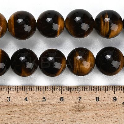 Natural Tiger Eye Beads Strands G-C293-A01-16mm-1