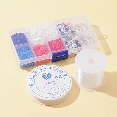DIY Independence Day Bracelet Necklace Making Kits DIY-FS0004-51-1