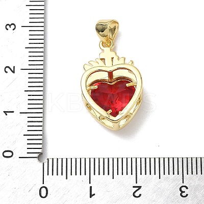 Brass Glass Pendants KK-L253-28G-02-1