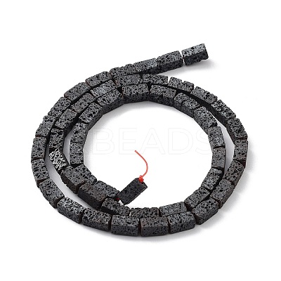 Natural Lava Rock Beads Strands G-H303-C04-1