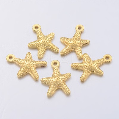 Tibetan Style Alloy Starfish/Sea Stars Charms K08UY011-1