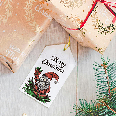 4Pcs 4 Styles Christmas Theme PVC Plastic Clear Stamps DIY-PH0023-41-1