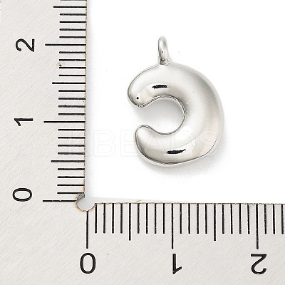 Rack Plating Brass Balloon Letter Pendants X-KK-C050-01P-C-1