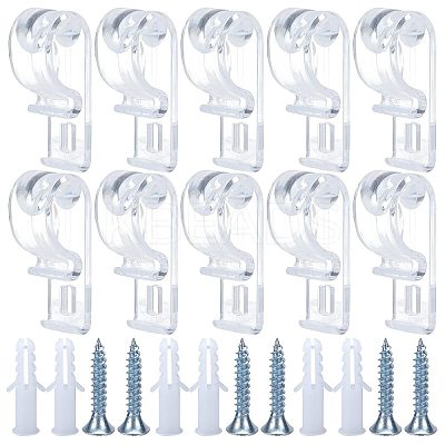 2 Sets Curtain Clear P Clips Hook IFIN-GF0001-24-1