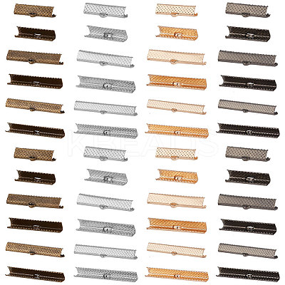 72Pcs 12 Style Iron Ribbon Ends IFIN-PH0001-87-1