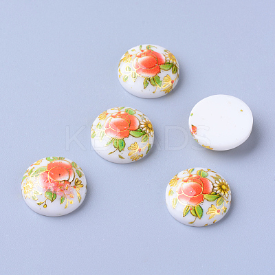 Printed Resin Cabochons CRES-T002-25mm-08-1