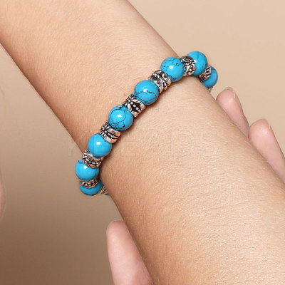 Fashion Tibetan Style Bracelets BJEW-JB00887-02-1