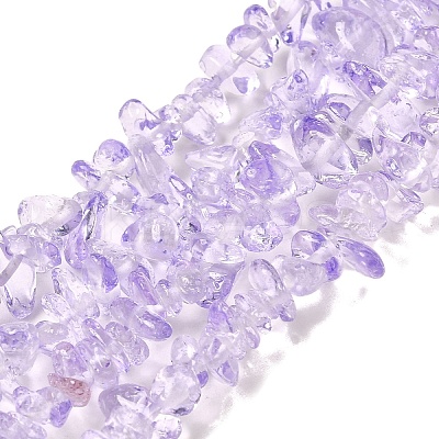 Transparent Glass Beads Strands GLAA-P060-01C-20-1