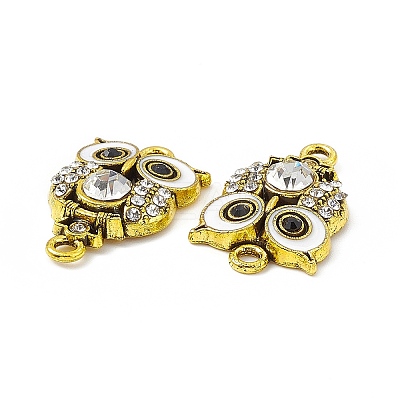 Alloy Rhinestone Connector Charms FIND-C019-10AG-01-1