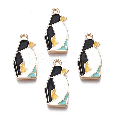 Rack Plating Alloy Enamel Pendants ENAM-S122-77-1