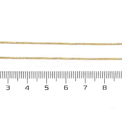 Brass Box Chain Necklaces for Women NJEW-G160-17G-1