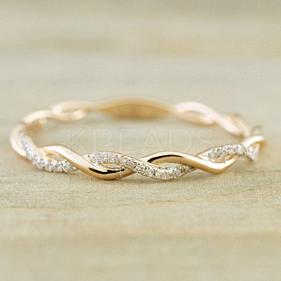 Alloy and Crystal Rhinestone Finger Rings FS-WGF6D8C-03-1
