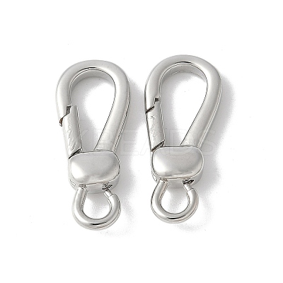 Brass Keychain Clasps KK-F893-15P-1