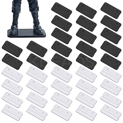 40Pcs 2 Styles Acrylic & Plastic Doll Display Pedestals ODIS-AR0001-19-1