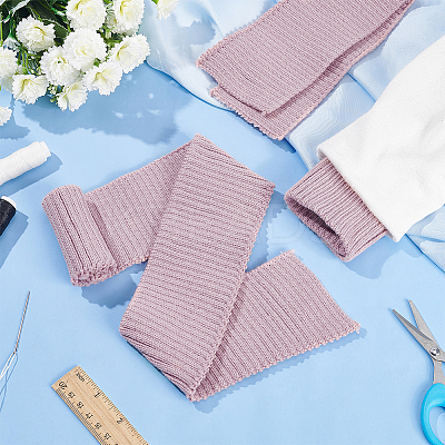 95% Cotton & 5% Spandex Fiber Ribbing Fabric for Cuffs OCOR-WH0082-148D-1