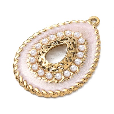 304 Stainless Steel Enamel Pendants STAS-Z200-02G-02-1