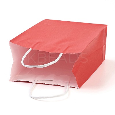 Pure Color Kraft Paper Bags LS-AJEW-G020-C-12-1