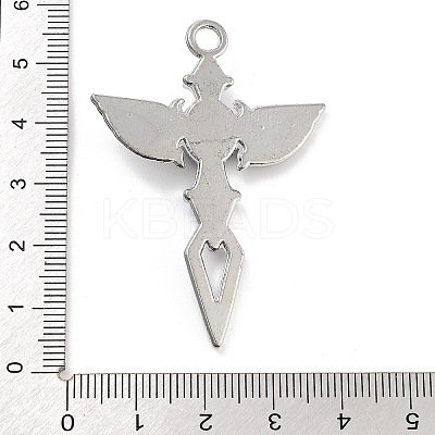 Cross Alloy Rhinestone Pendants FIND-U006-15P-02-1