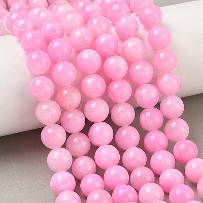 Natural Mashan Jade Round Beads Strands G-D263-10mm-XS23-01-1