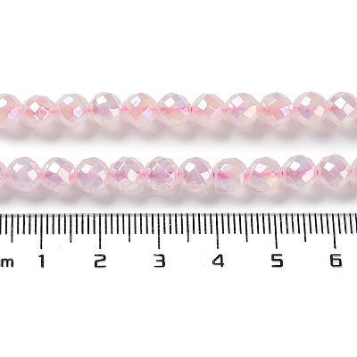 Electroplated Natural Rose Quartz Beads Strands G-Z038-A03-01AB-1