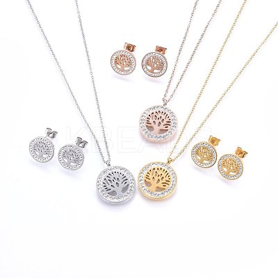 304 Stainless Steel Jewelry Sets SJEW-H143-04-1