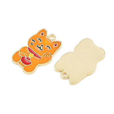 Alloy Enamel Pendants AL-CBA1F11-04G-B-1