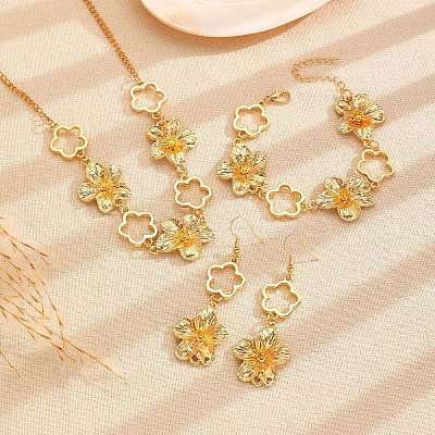 Zinc Alloy Bracelets & Earrings & Necklaces WG5D022-02-1