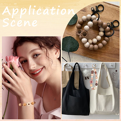 100Pcs 14 Styles Daisy Food Grade Eco-Friendly Focal Silicone Beads SIL-SC0002-16-1