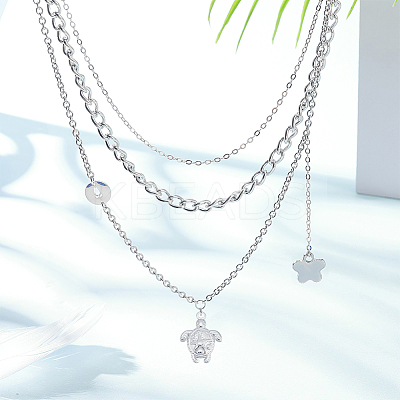 16Pcs 2 Colors 201 Stainless Steel Pendants STAS-UN0051-56-1