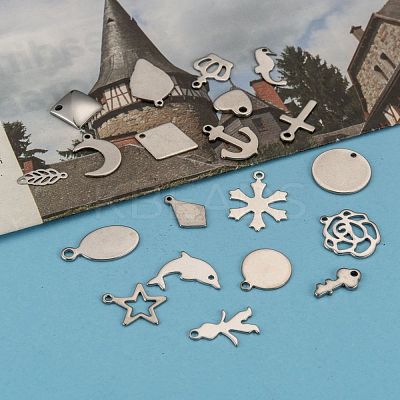 Tarnish Resistant Stainless Steel Pendants STAS-MSMC002-01-1