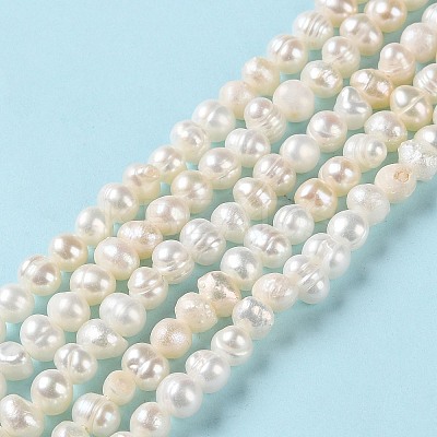Natural Cultured Freshwater Pearl Beads Strands PEAR-E018-58-1