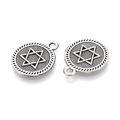 Tibetan Style Alloy Pendants TIBE-N014-18AS-1