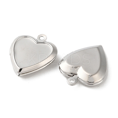 Rack Plating Brass Locket Pendants KK-G489-03P-1