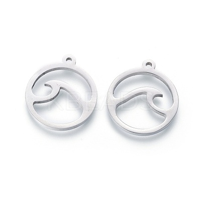 Non-Tarnish 201 Stainless Steel Pendants STAS-F231-066P-1