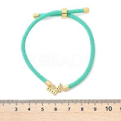 Adjustable Nylon Cord Bracelets X-BJEW-C096-01G-12-1