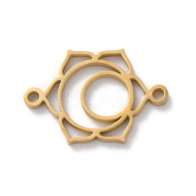 304 Stainless Steel Hollow Chakra Links STAS-S149-05C-1
