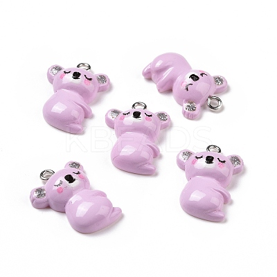 Opaque Resin Pendants LS-X-RESI-J023-15B-1